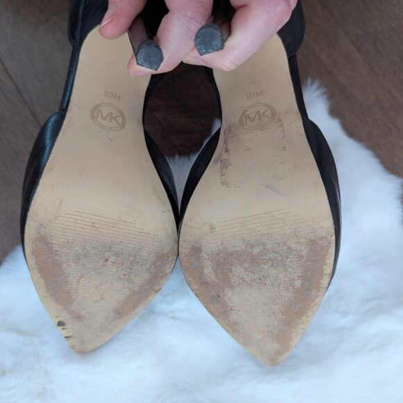 Michael Kors Black Leather Heels - Picture 14 of 16